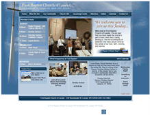 Tablet Screenshot of firstbaptistlander.org
